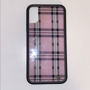 Wildflower Lavender Plaid iPhone X/XS Case